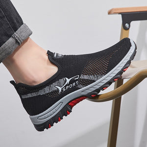 Sapatos Masculinos de Malha Respirável