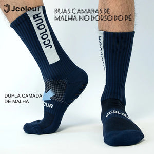 3 Pares de Meias Respiráveis Masculinas Antiderrapante