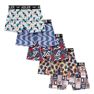 Kit 10 Cuecas Box Masculinas Estampadas Boxer Microfibra